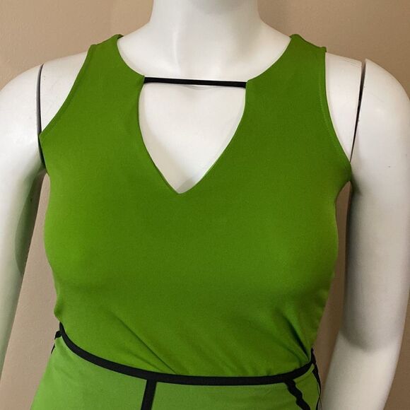 NWT Worthington Marypole Green/ Balck Matching Skirt & Top - Size Small - Picture 3 of 14